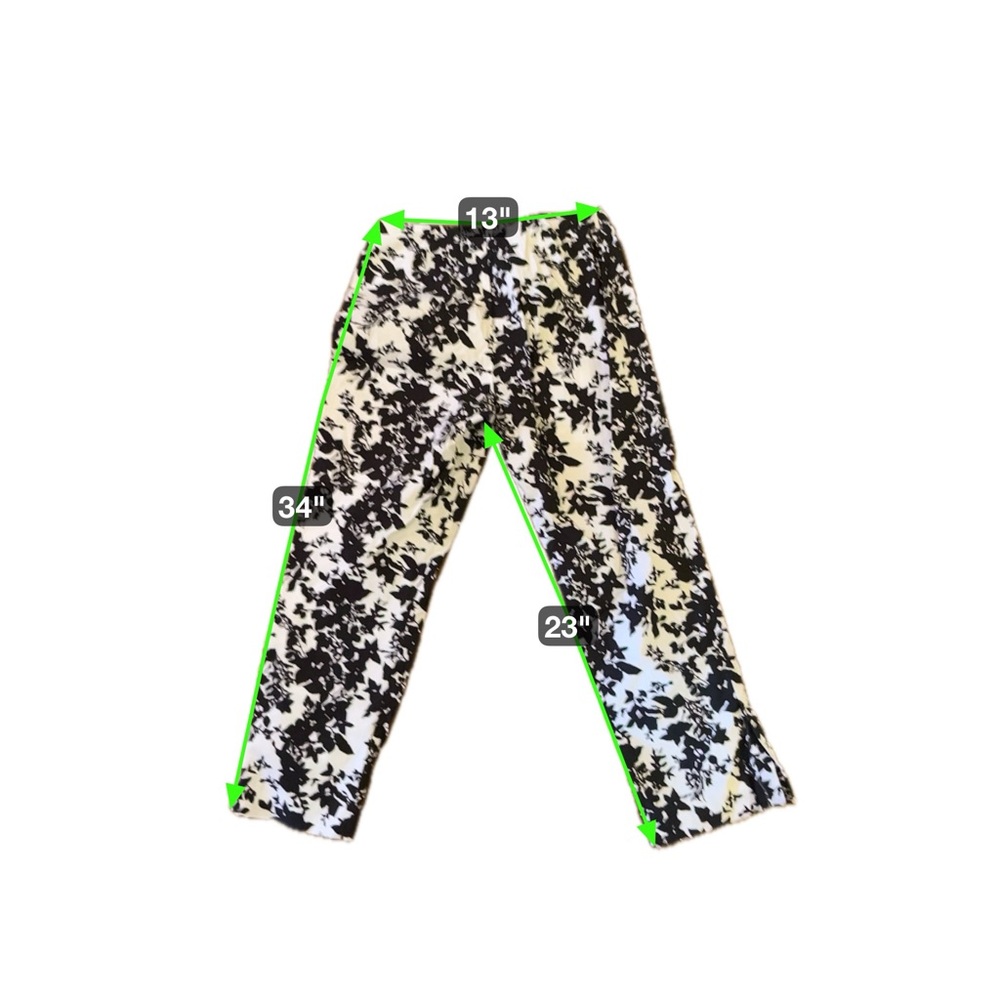 GAP Monochrome Floral Stretch Pants‎ - Picture 3 of 4